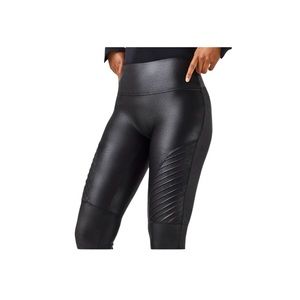 Spanx Faux Leather Moto Leggings